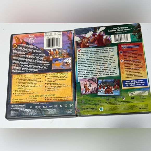 Disney’s Brother Bear 2 Movie Bundle. Includes 1 & 2 - Picture 2 of 5